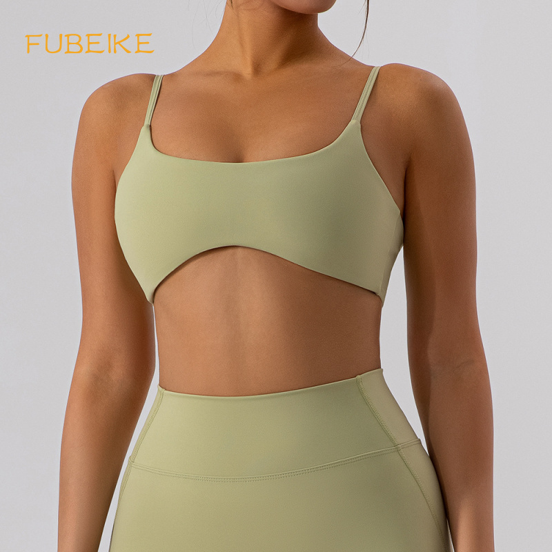 Pilate Yoga Workout - FUBEIKE-Sujetador de Yoga con espalda ajustada